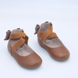 Kennedy Bow Back Ballet-Weathered Brown Shoes