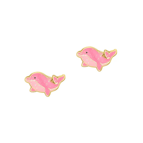 Pink Dolphin earrings