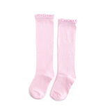 Cotton Candy Lace Top Knee High Socks
