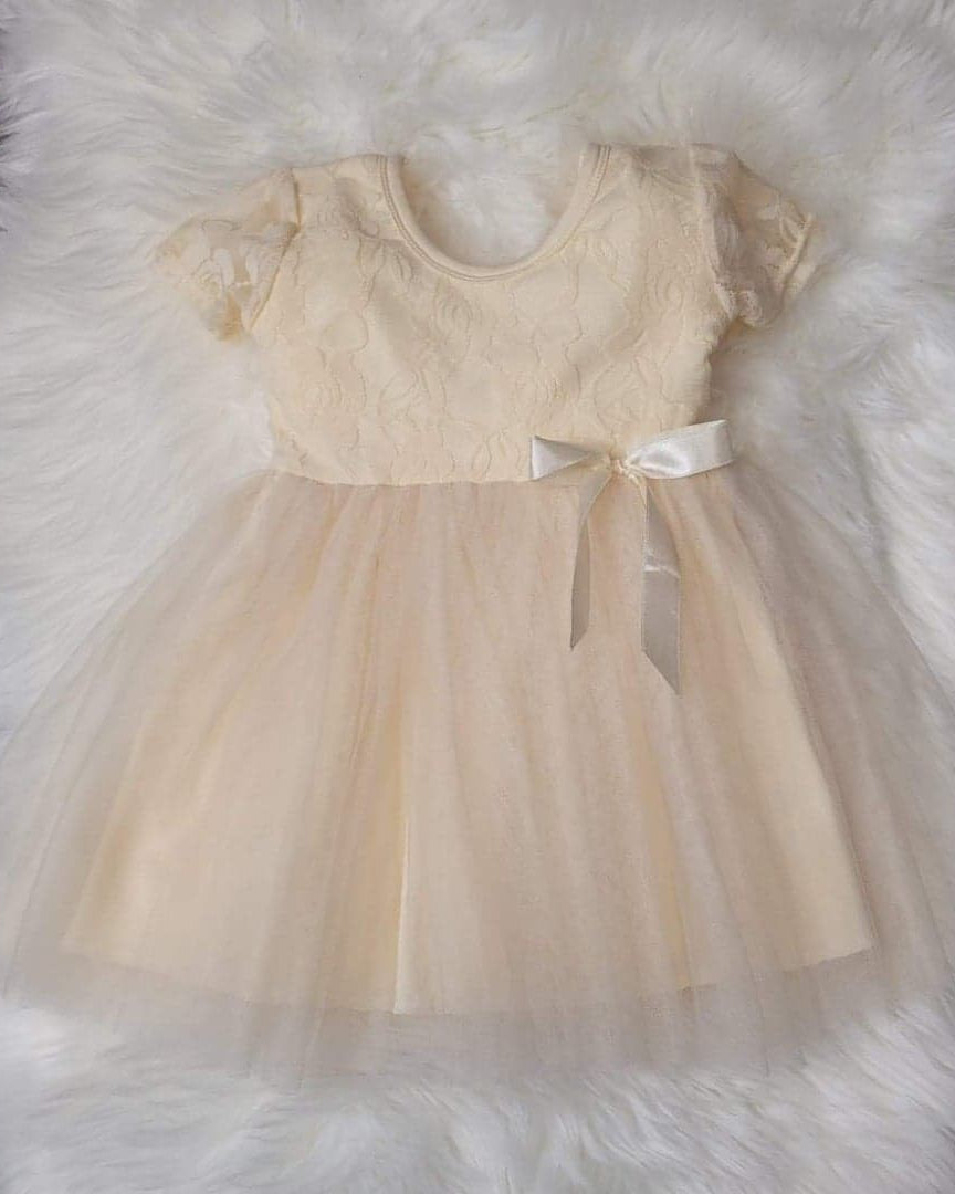 Ivory Lace & Tulle Special Occasion Dress  A Touch of Magnolia Boutique   