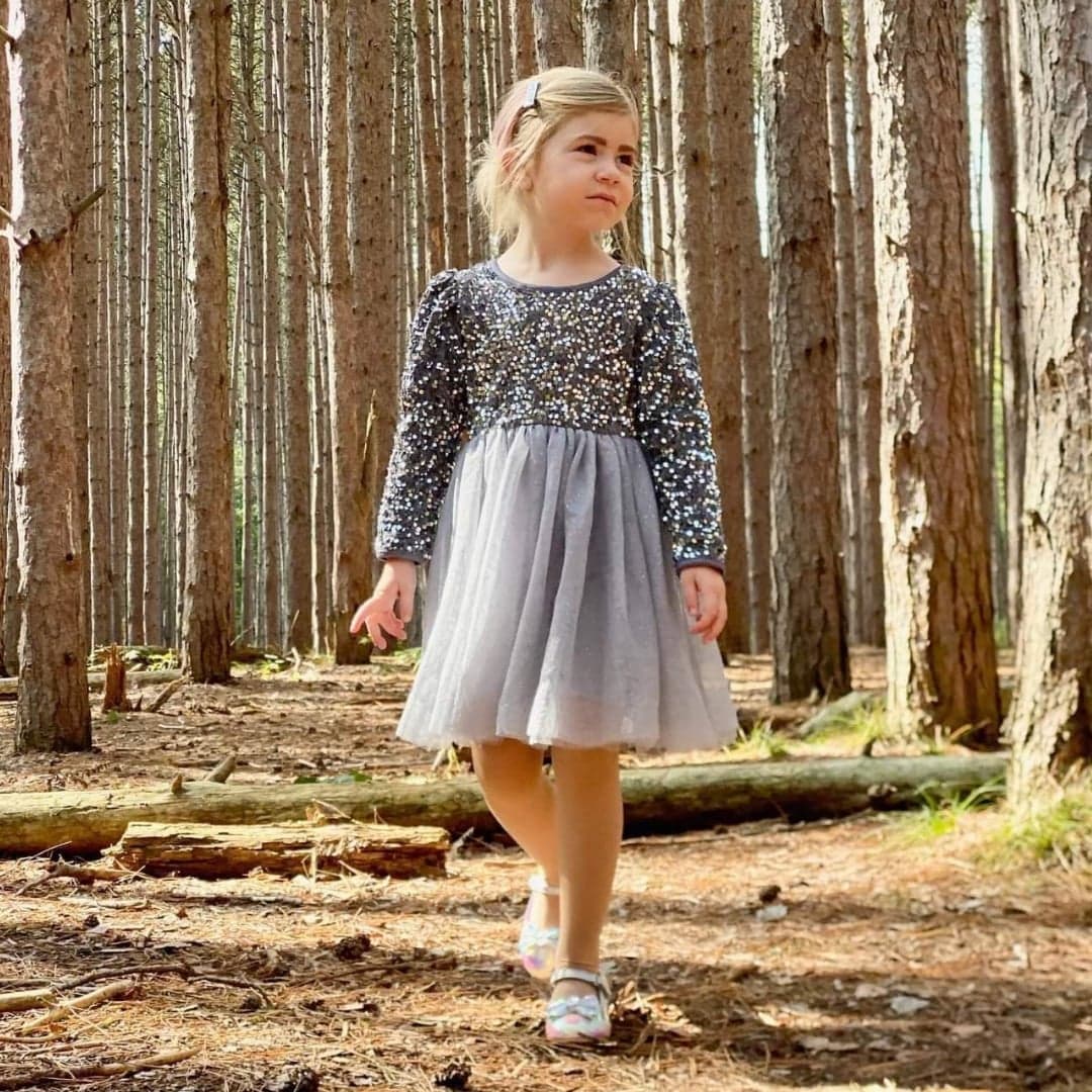 Baby girl silver on sale dress