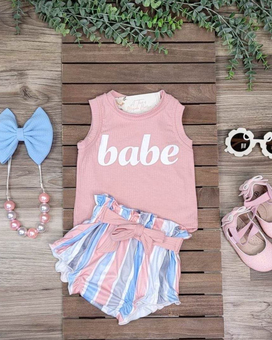 Baby Girl Babe Set  A Touch of Magnolia Boutique   