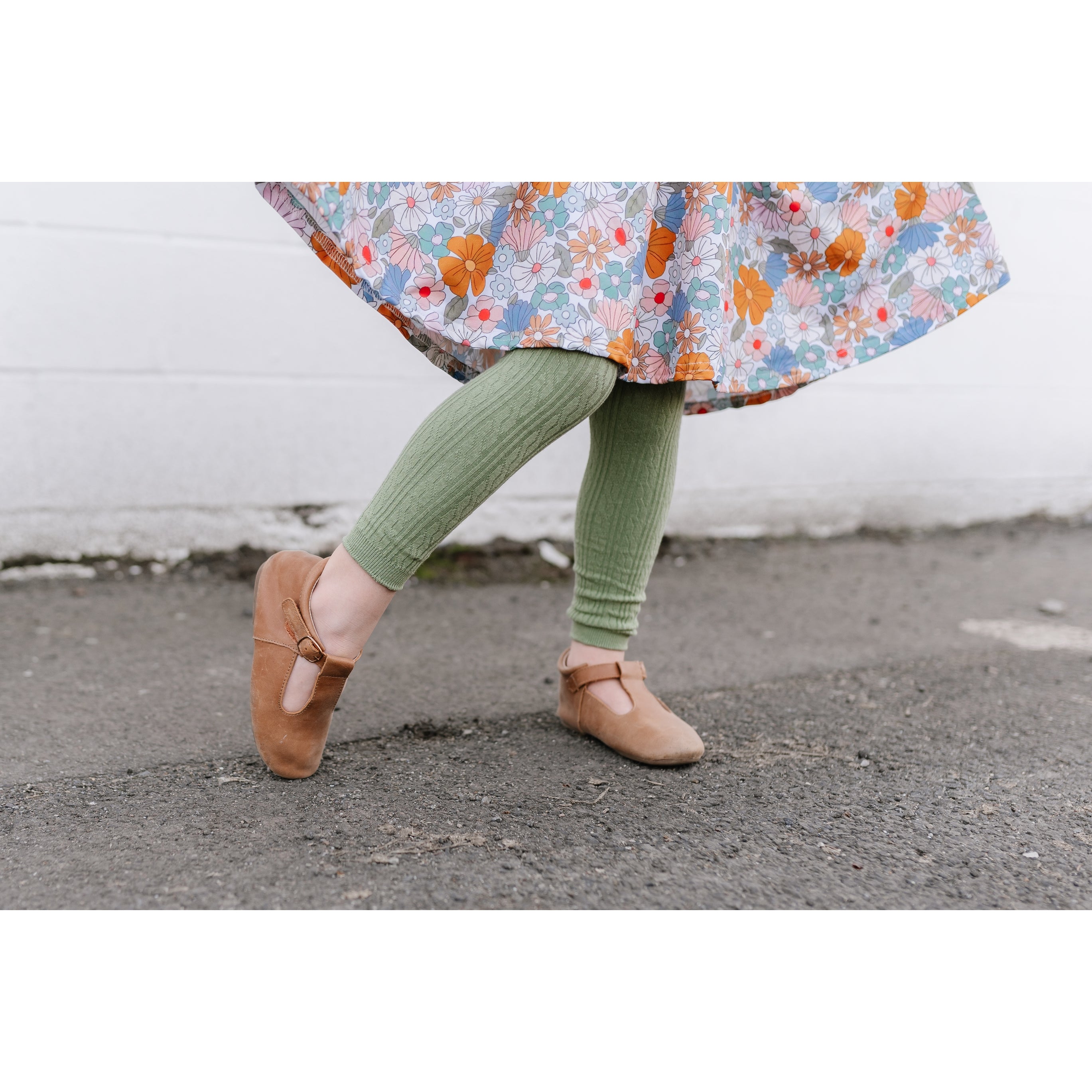 Basil Cable Knit Footless Tights  A Touch of Magnolia Boutique   