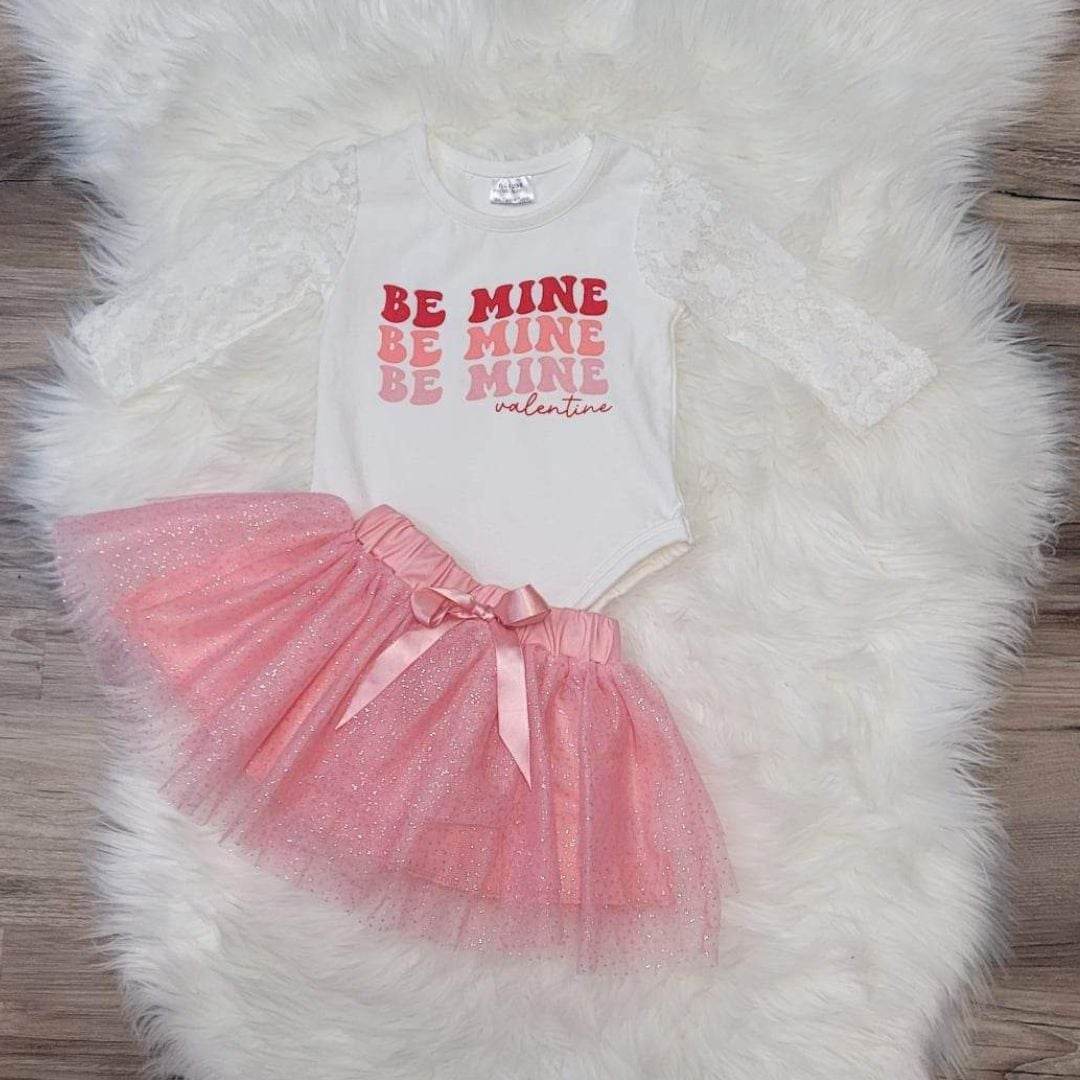 Baby Girl Be Mine Tutu Set  A Touch of Magnolia Boutique   