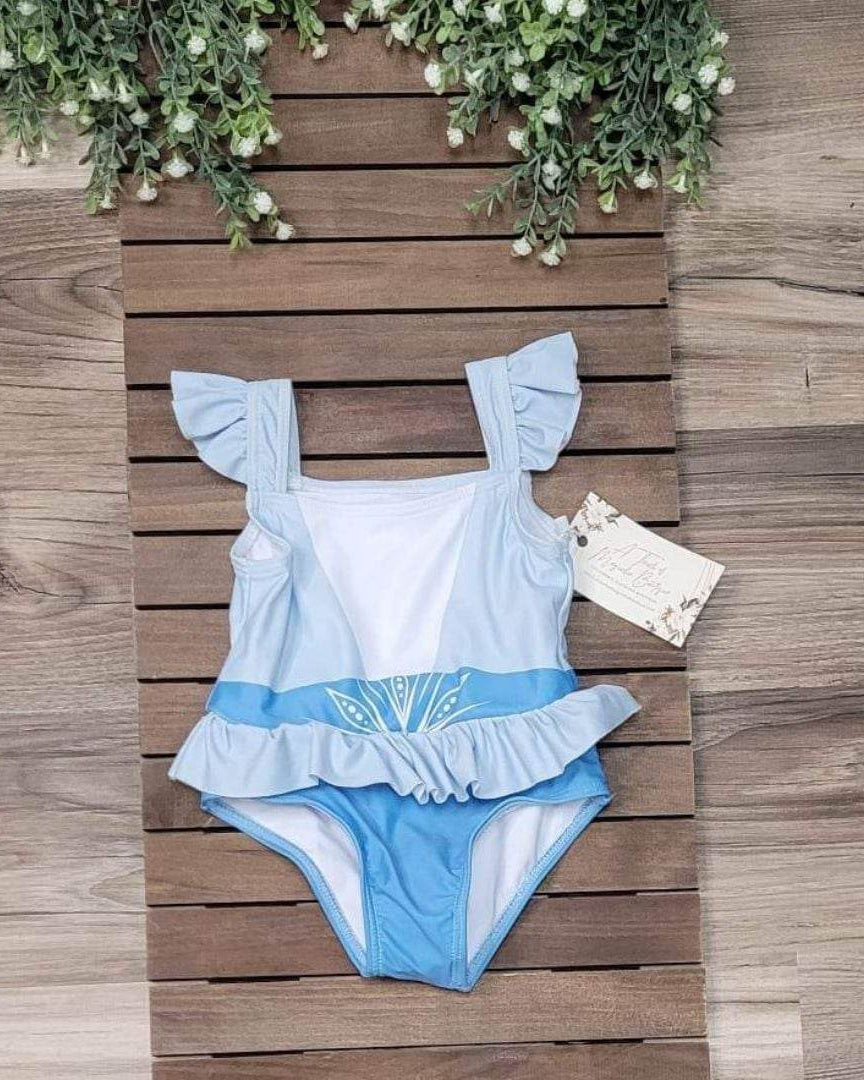 Blue Ruffle Swimsuit  A Touch of Magnolia Boutique   
