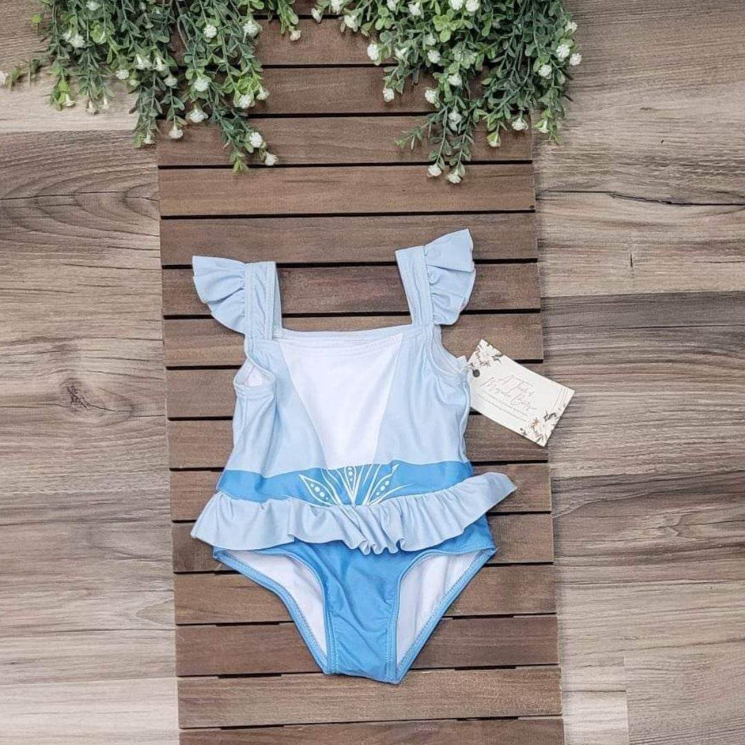 Blue Ruffle Swimsuit  A Touch of Magnolia Boutique   