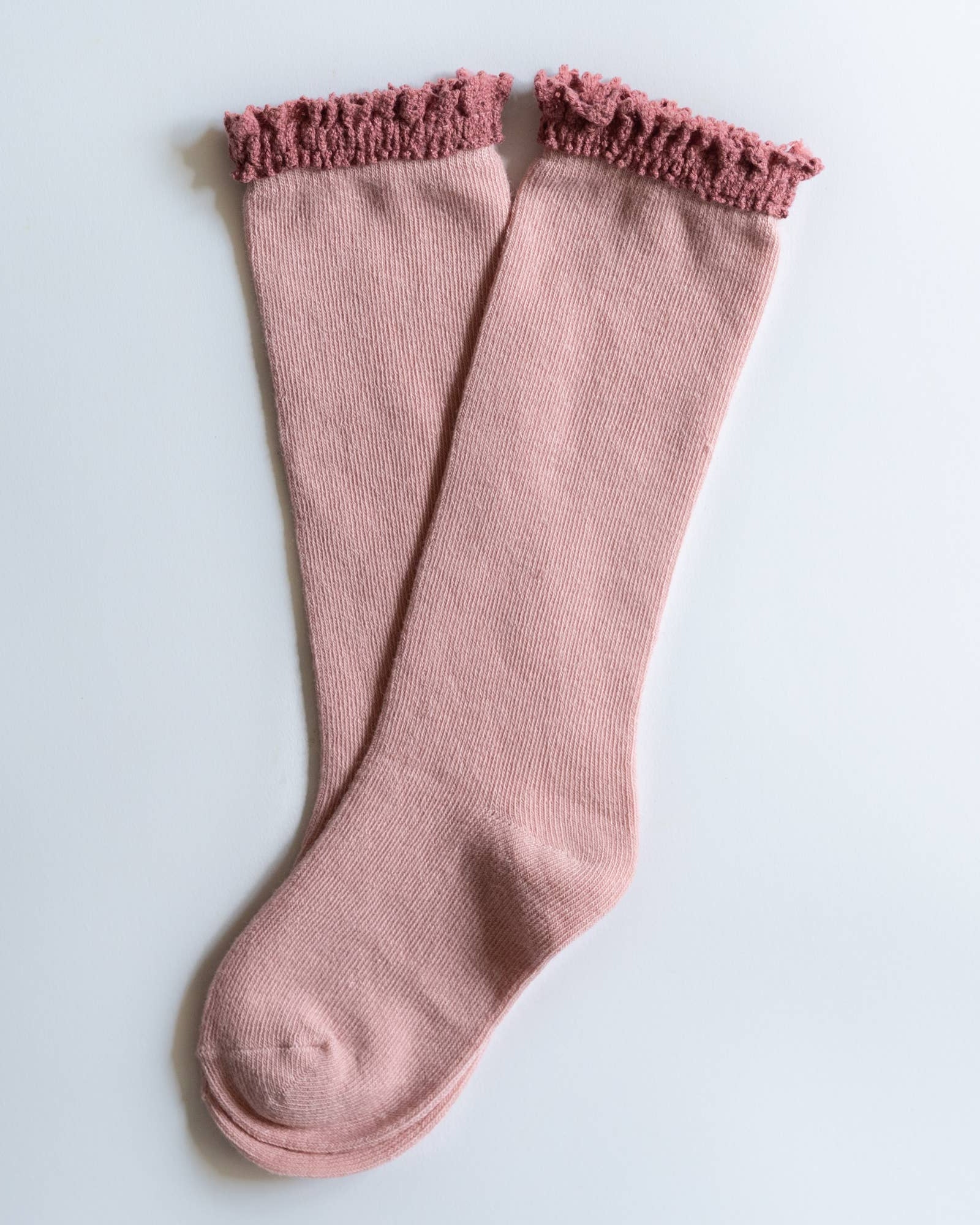 Blush Lace Top Knee High Socks  A Touch of Magnolia Boutique   