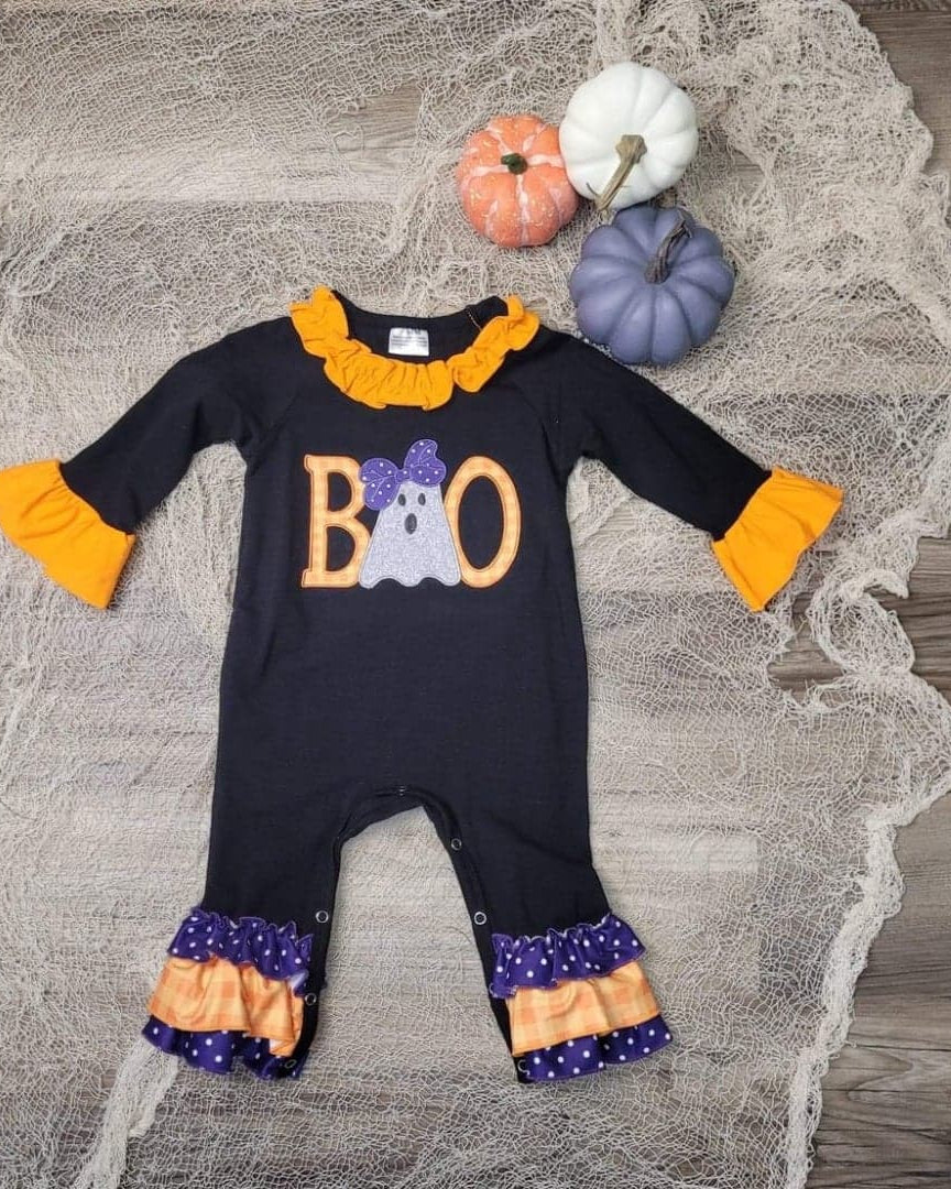 Baby Girl BOO Romper  A Touch of Magnolia Boutique   