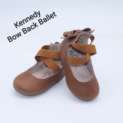 Kennedy Bow Back Ballet-Weathered Brown Shoes