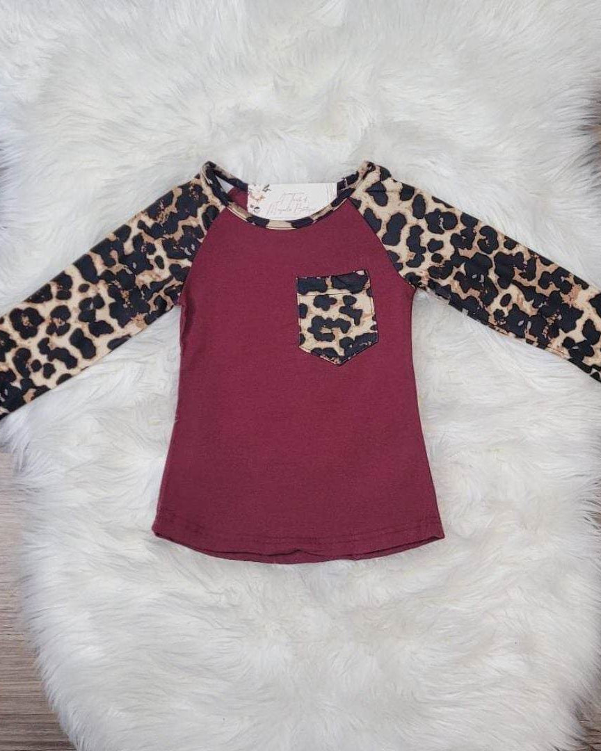 Burgundy Leopard Top  A Touch of Magnolia Boutique   