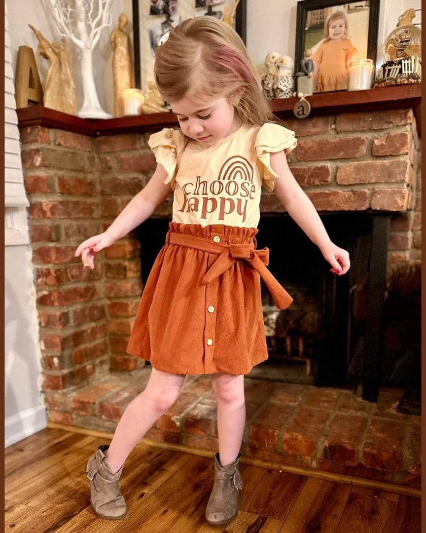 Choose Happy Skirt Set (sizes 6 thru 10/12)  A Touch of Magnolia Boutique   