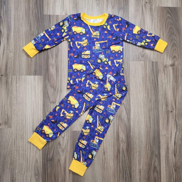 Boys 2025 construction pajamas