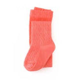 Coral Cable Knit Tights