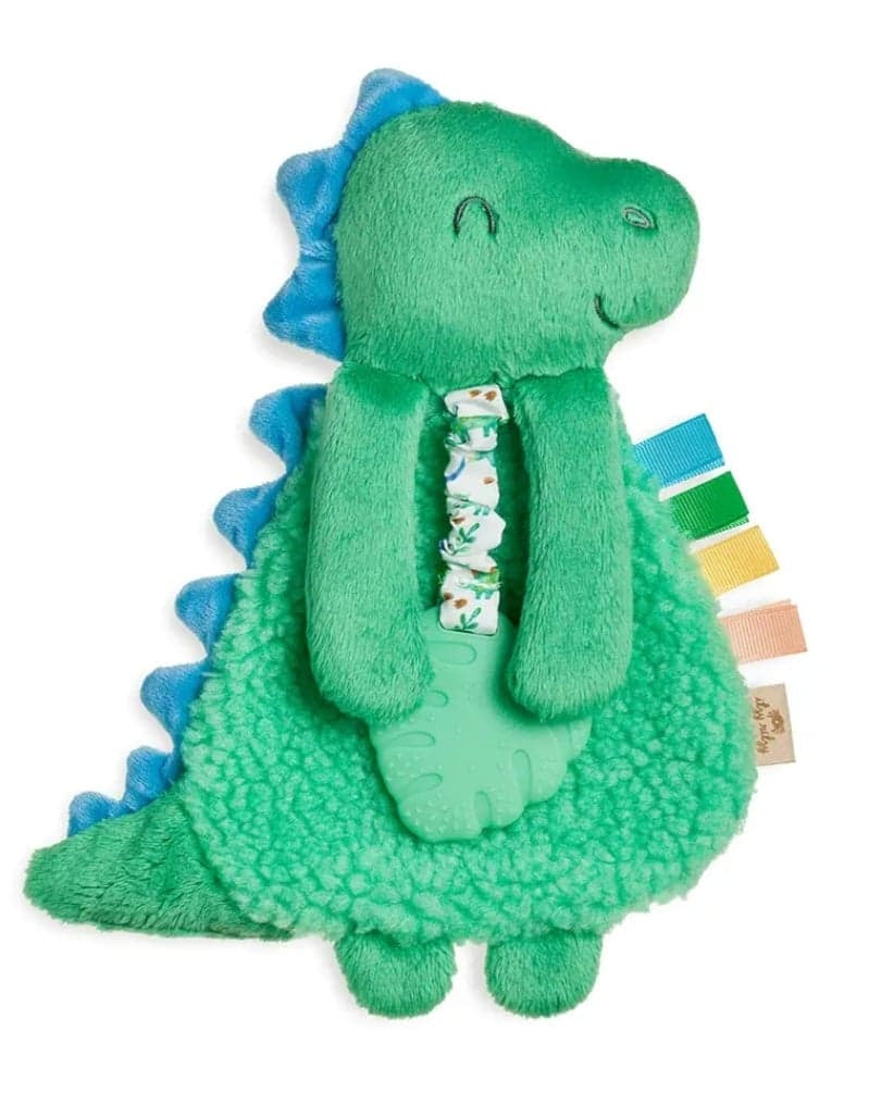 Itzy Lovey Teether Toy-Green Dino  A Touch of Magnolia Boutique   