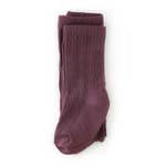 Dusty Plum Cable Knit tights