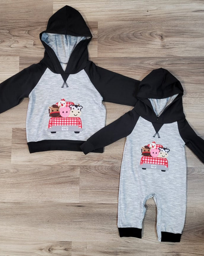Boys Farm Hooded Top  A Touch of Magnolia Boutique   