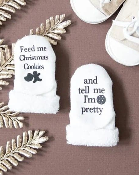 Feed Me Christmas Cookies and tell me I'm Pretty Socks  A Touch of Magnolia Boutique   