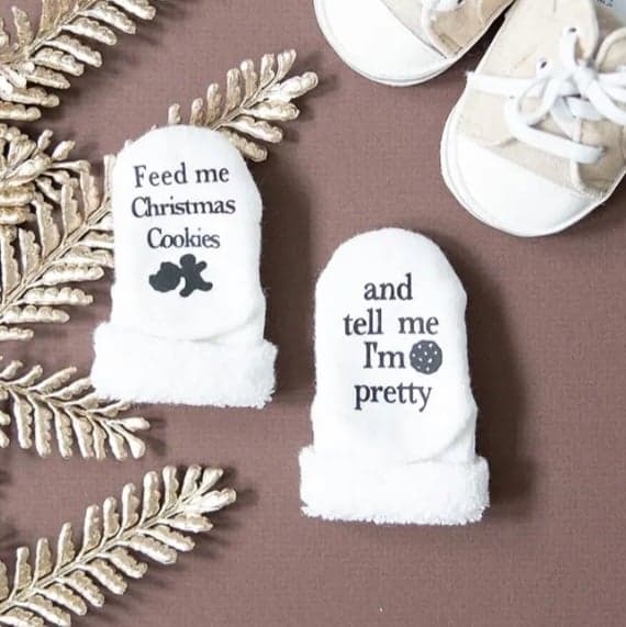 Feed Me Christmas Cookies and tell me I'm Pretty Socks  A Touch of Magnolia Boutique   