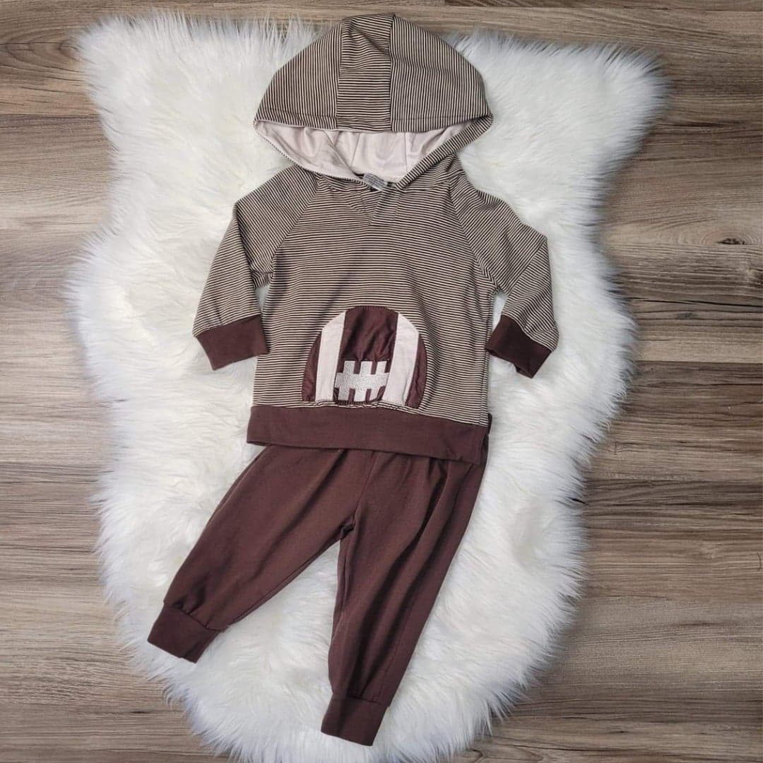 Boys Football Hooded Jogger Set  A Touch of Magnolia Boutique   