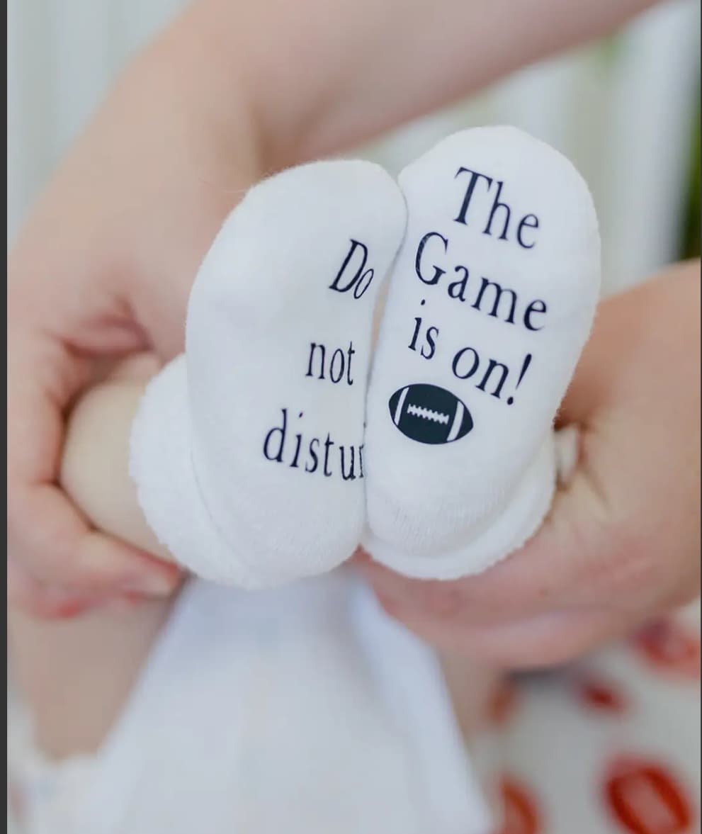 Do Not Disturb The Game is On  Socks  A Touch of Magnolia Boutique   