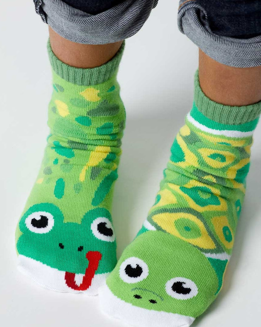 Fun mismatched socks Frog & Turtle  A Touch of Magnolia Boutique   