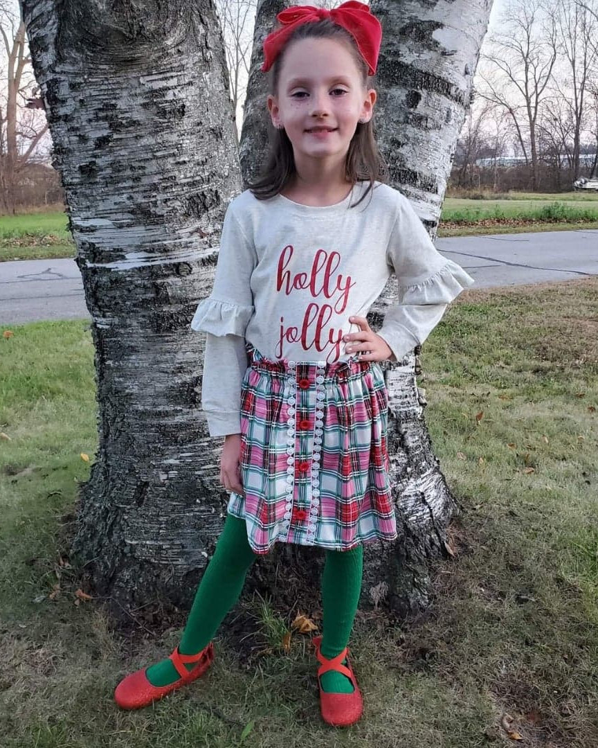 Holly Jolly Red & Green Plaid Skirt Set  A Touch of Magnolia Boutique   