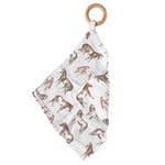 Baby Beech Wood Ring Teether and Blankie (multiple options)  A Touch of Magnolia Boutique Wild Horses  