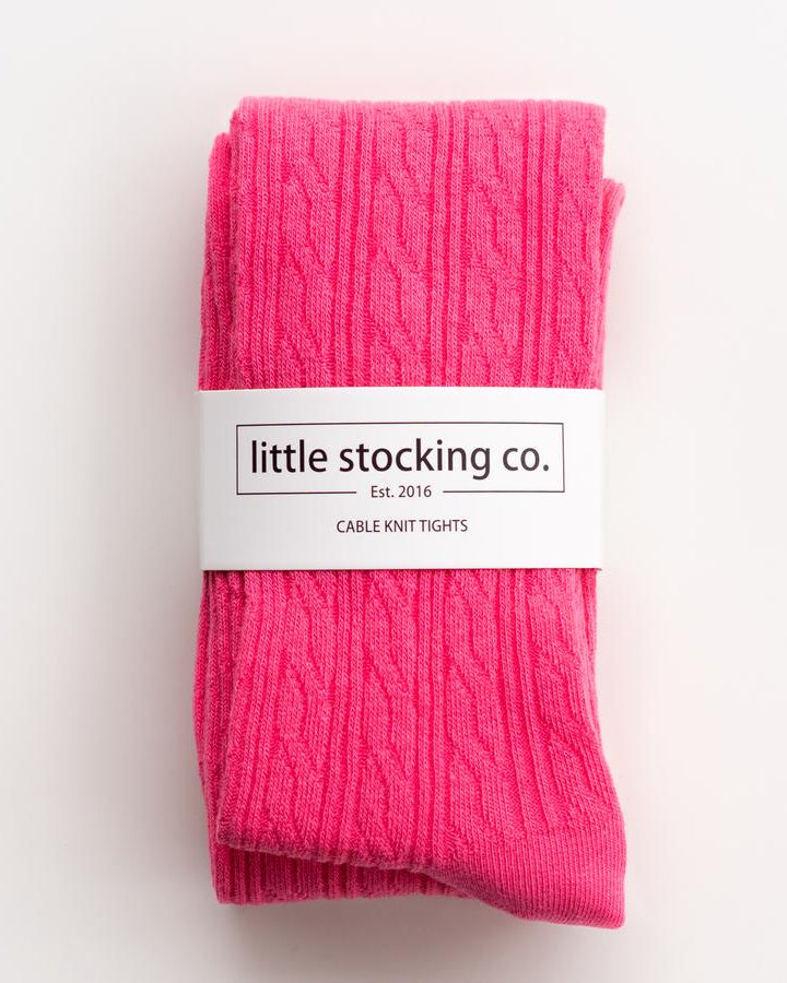 Hot Pink Cable Knit Tights  A Touch of Magnolia Boutique   