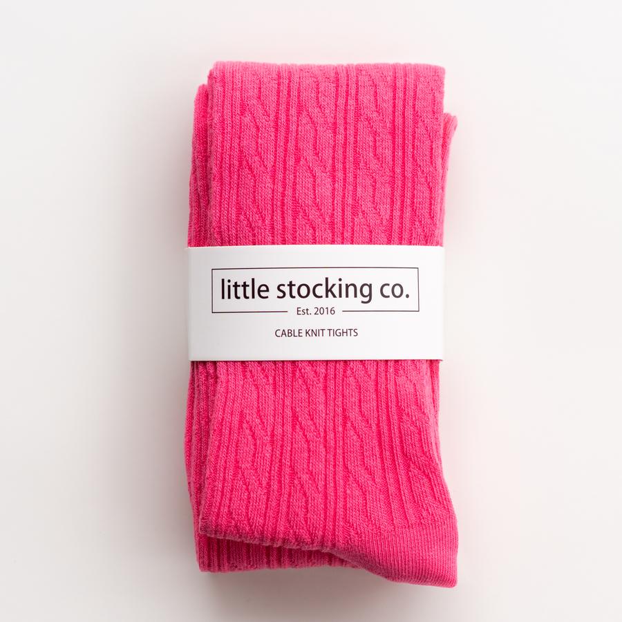 Hot Pink Cable Knit Tights  A Touch of Magnolia Boutique   