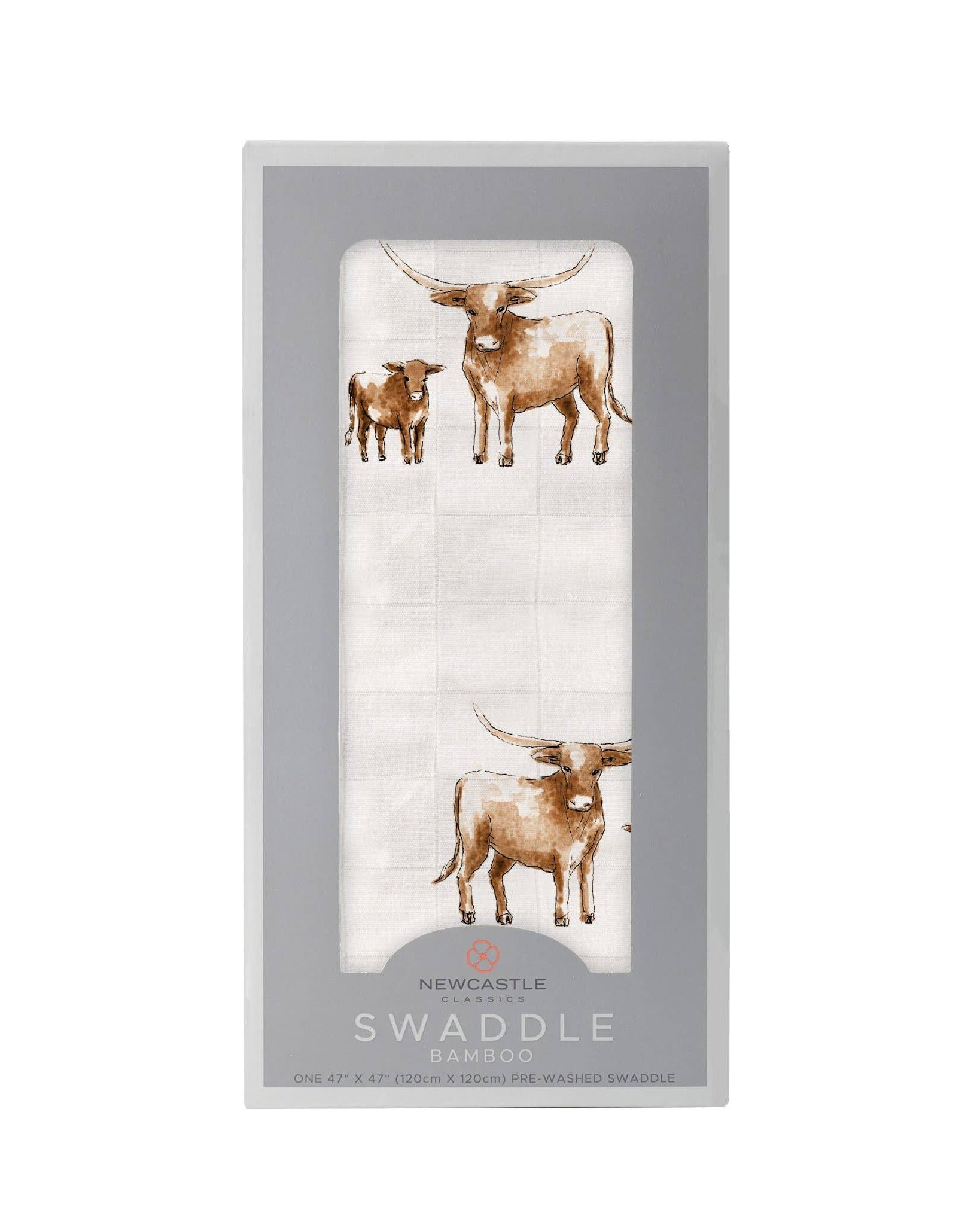 Cotton Muslin Swaddle (multiple patterns available)  A Touch of Magnolia Boutique Longhorn Swaddle  