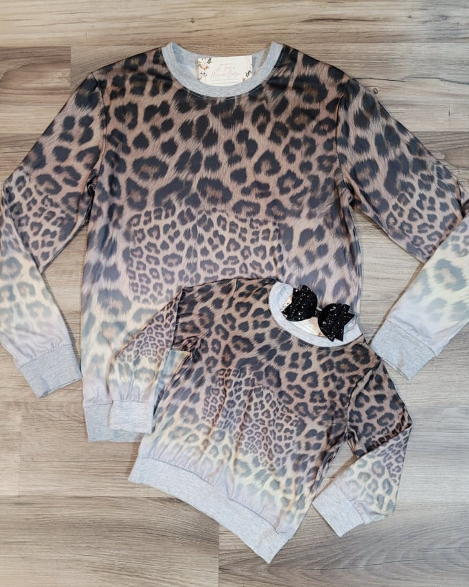 Ombre Leopard Top- Mom & Me- Kids  A Touch of Magnolia Boutique   