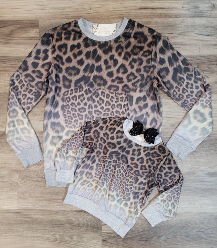 Ombre Leopard Top- Mom & Me- Kids  A Touch of Magnolia Boutique   