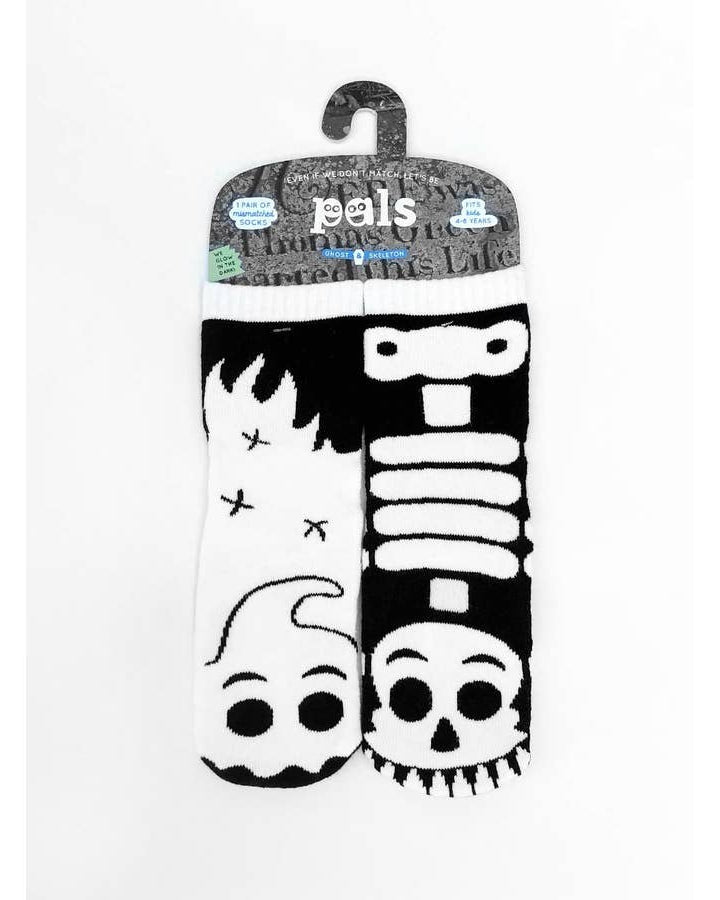 Fun mismatched socks Ghost and Skeleton glow in the dark  A Touch of Magnolia Boutique   