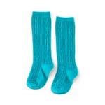 Peacock Cable Knit  Knee High Socks