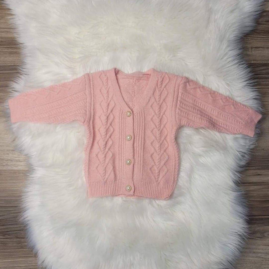 Pink V-Neck Cardigan Sweater  A Touch of Magnolia Boutique   