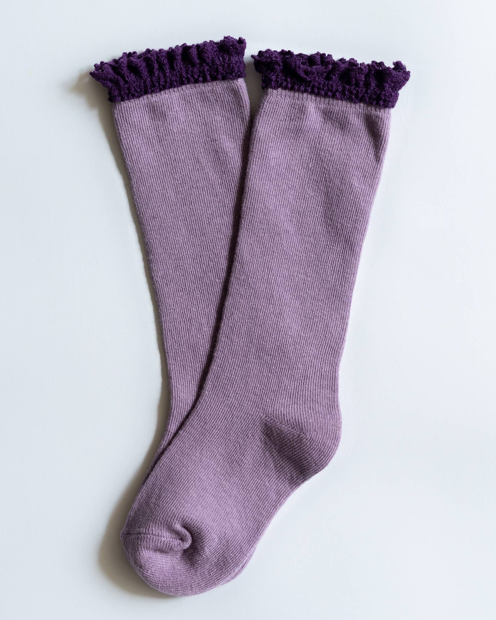 Purple and Plum Lace Top Socks  A Touch of Magnolia Boutique   