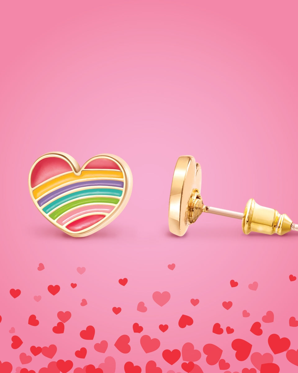 Rainbow Heart  Cutie Studs  A Touch of Magnolia Boutique   