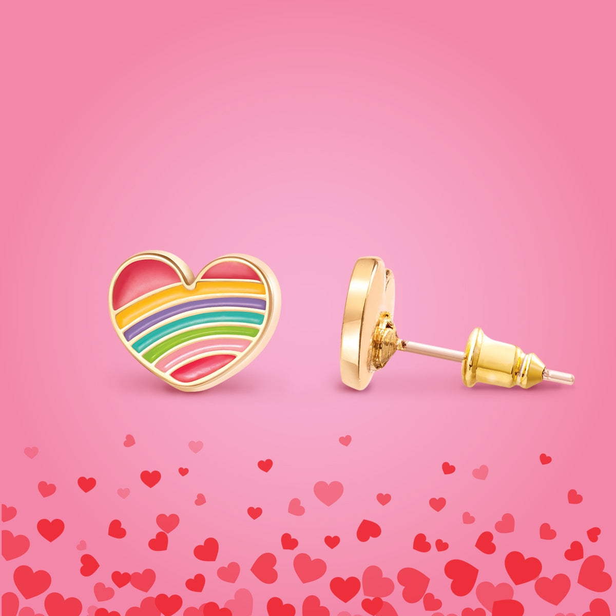 Rainbow Heart  Cutie Studs  A Touch of Magnolia Boutique   