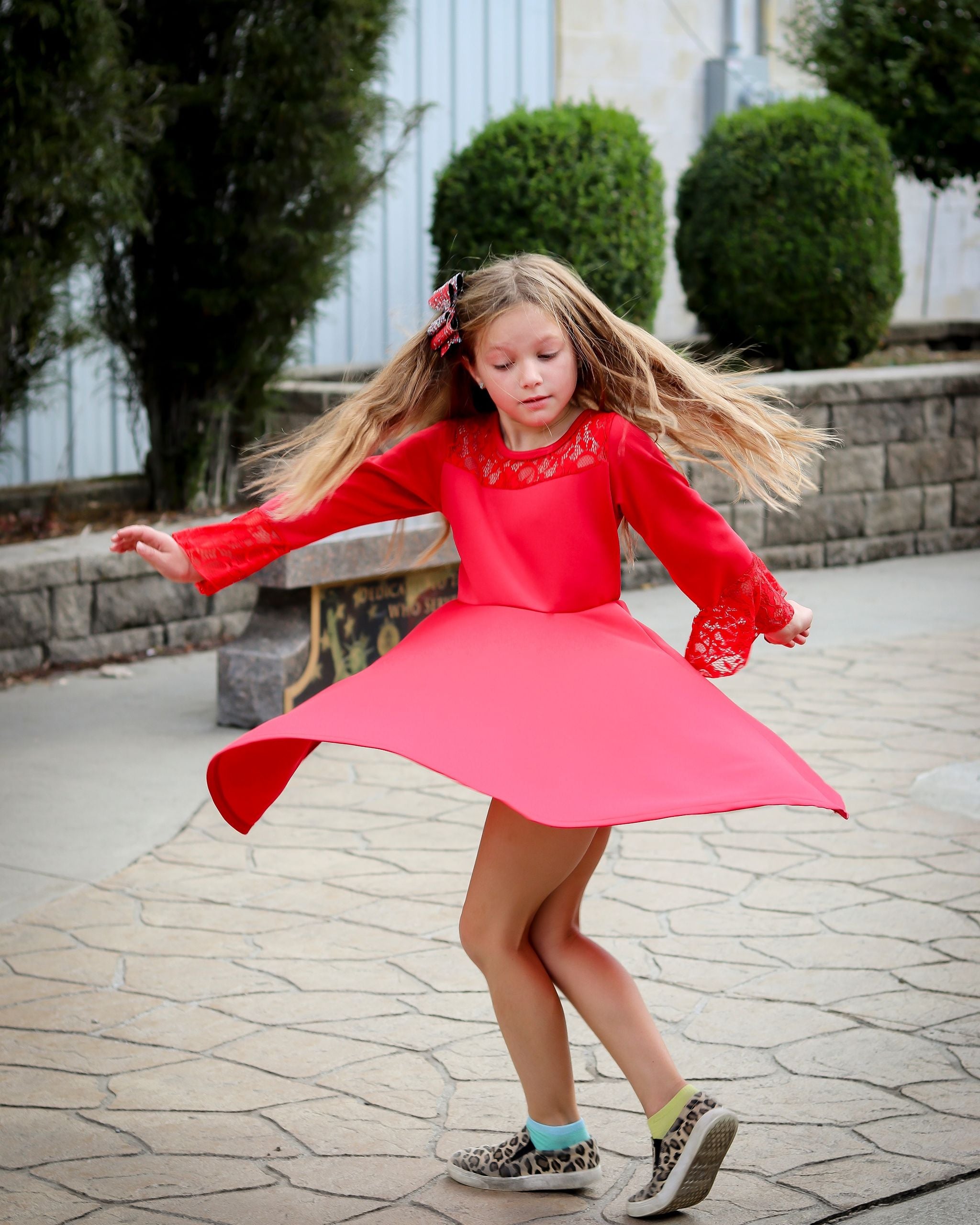 Red Twirl Dress  A Touch of Magnolia Boutique   