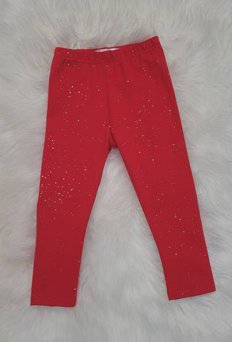 Red Sparkle Leggings