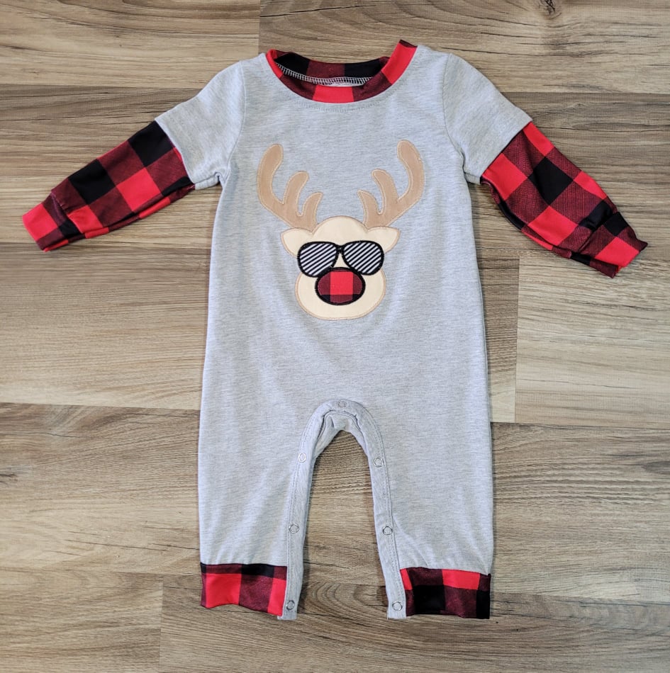 Cool Dude Reindeer Romper  A Touch of Magnolia Boutique   