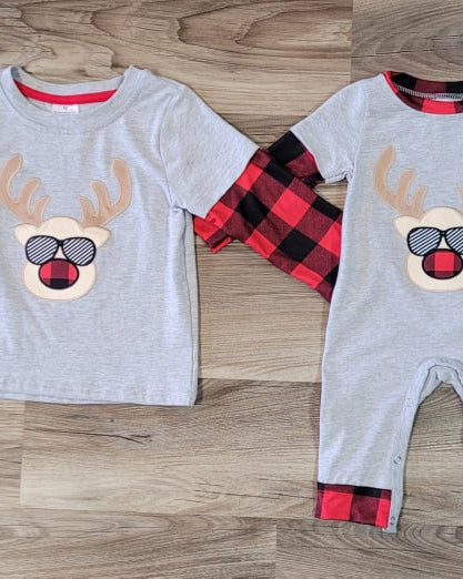 Cool Dude Reindeer Romper  A Touch of Magnolia Boutique   