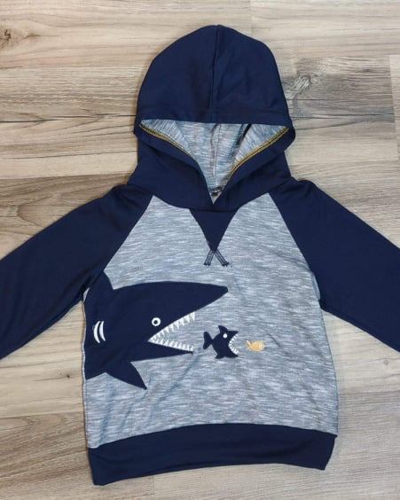 Boys Hooded Shark Top  A Touch of Magnolia Boutique   