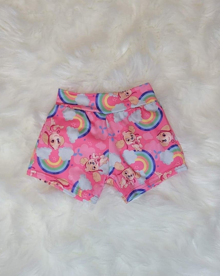 Rainbow & Puppies Shorties  A Touch of Magnolia Boutique   