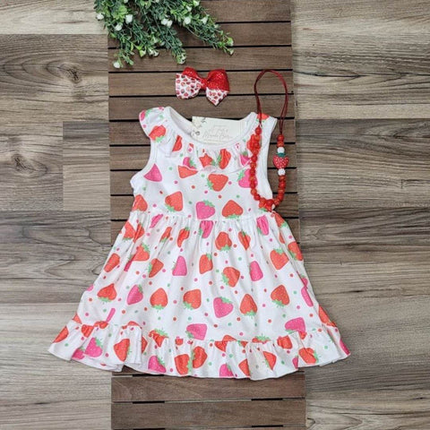 Strawberry Ruffle Dress