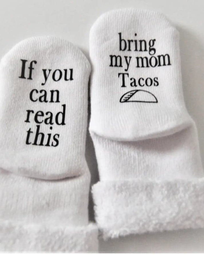 If You Can Read This Bring my Mom Tacos Socks  A Touch of Magnolia Boutique   