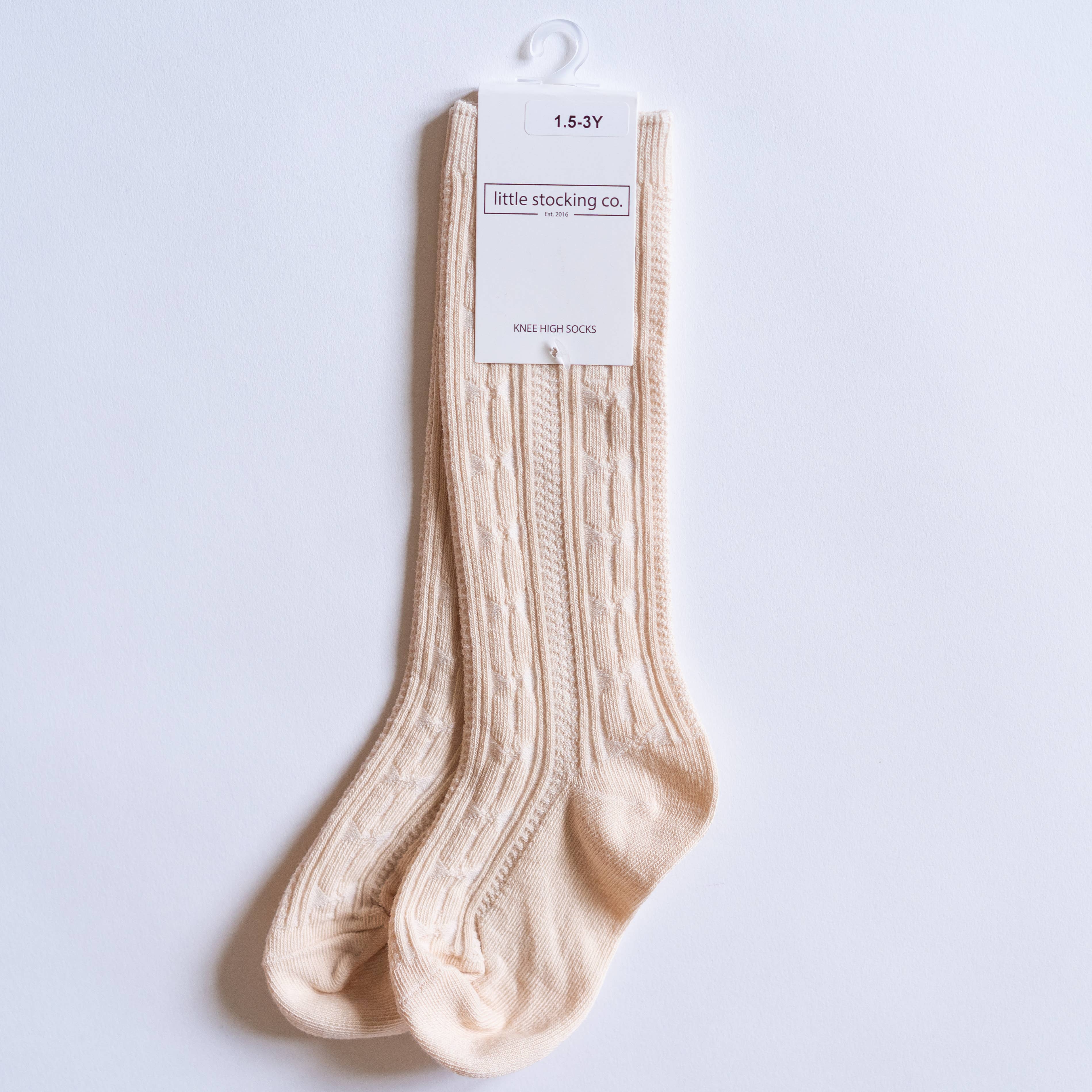 Vanilla Cream Knee High Socks  A Touch of Magnolia Boutique   