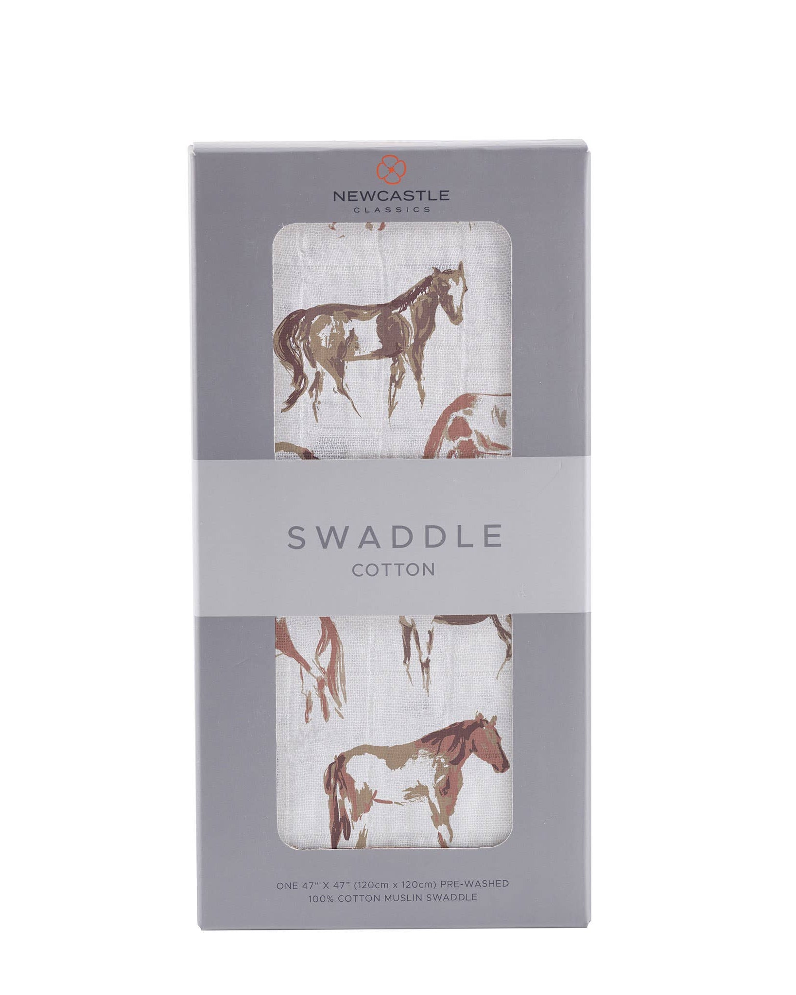 Cotton Muslin Swaddle (multiple patterns available)  A Touch of Magnolia Boutique Wild Horses  